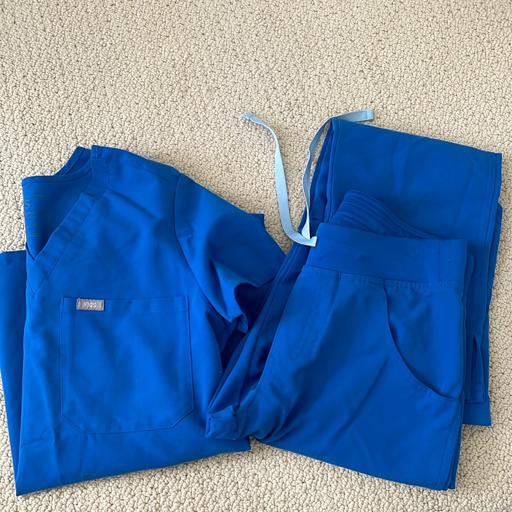 Figs royal blue scrubs